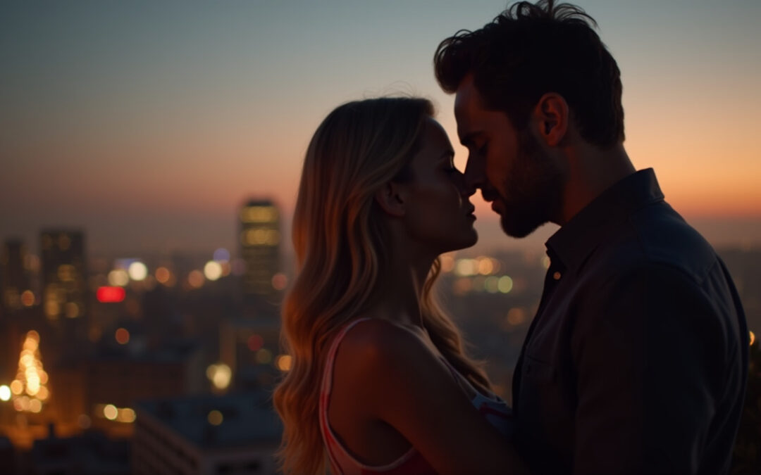 Starlit Encounters on the Secret Rooftop Garden