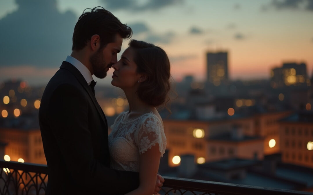 Sunset Chemistry: Love Above the City Streets