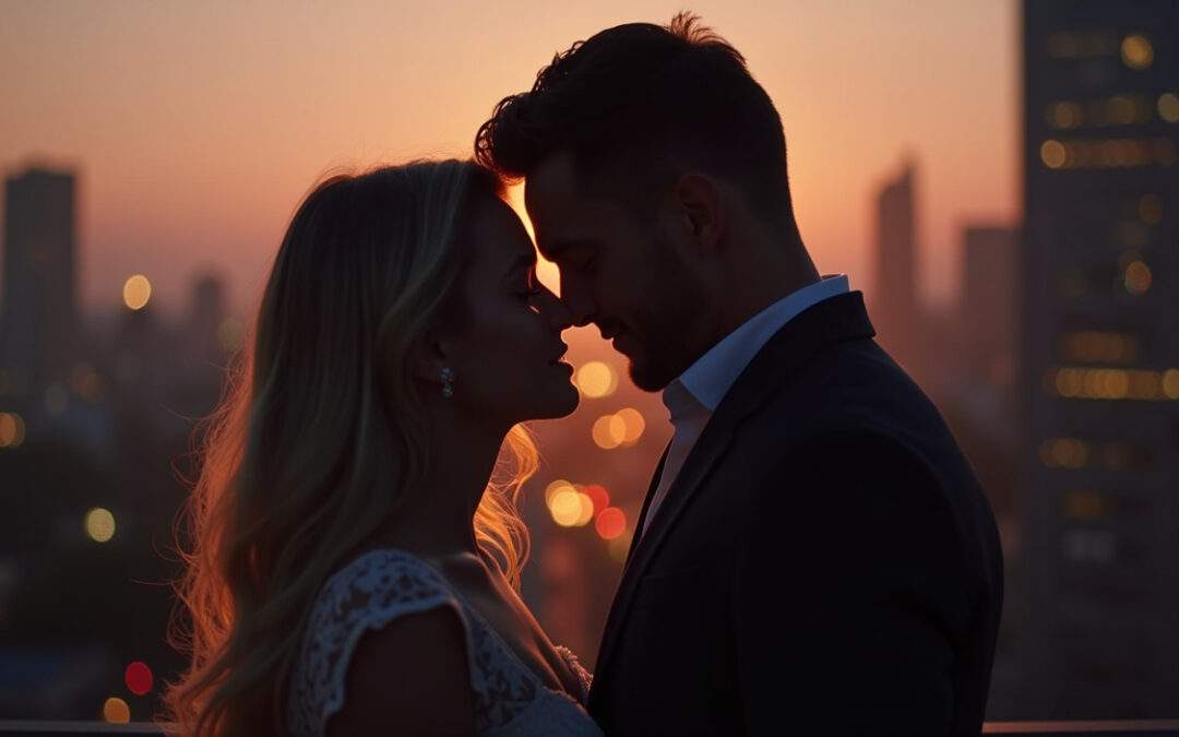 Rooftop Whispers Above the City Lights