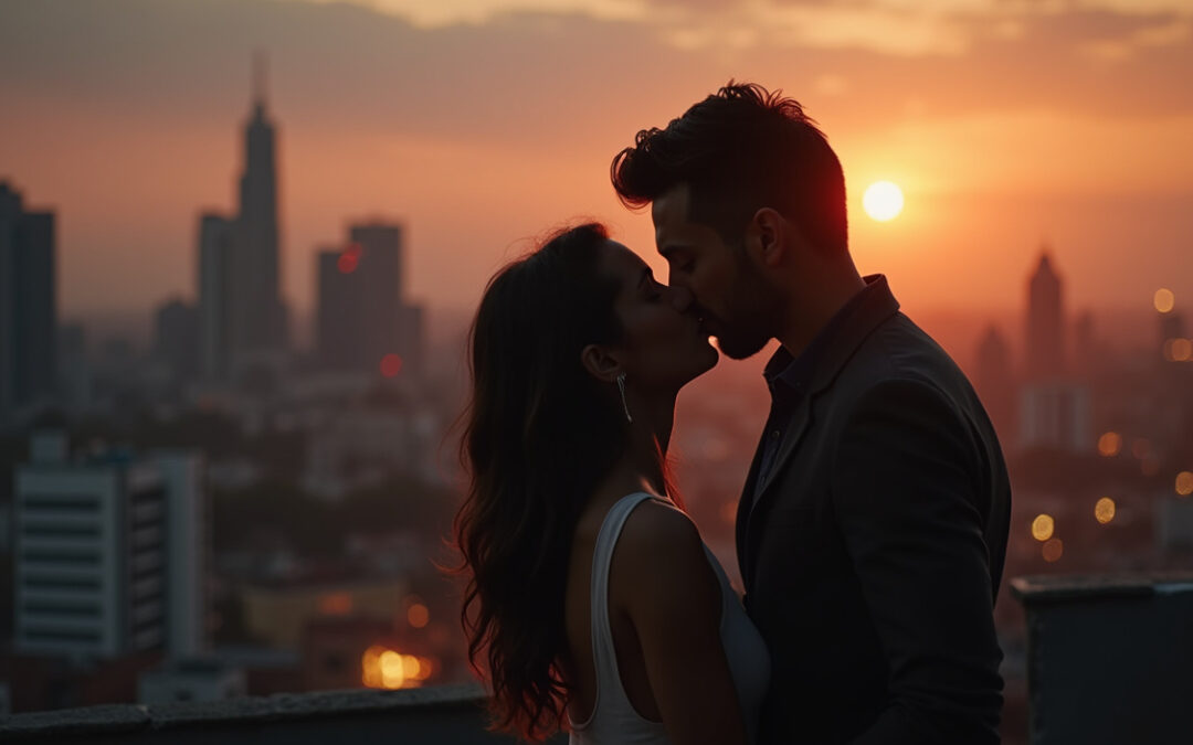 Rooftop Rendezvous: Азамат and Айым Above Almaty